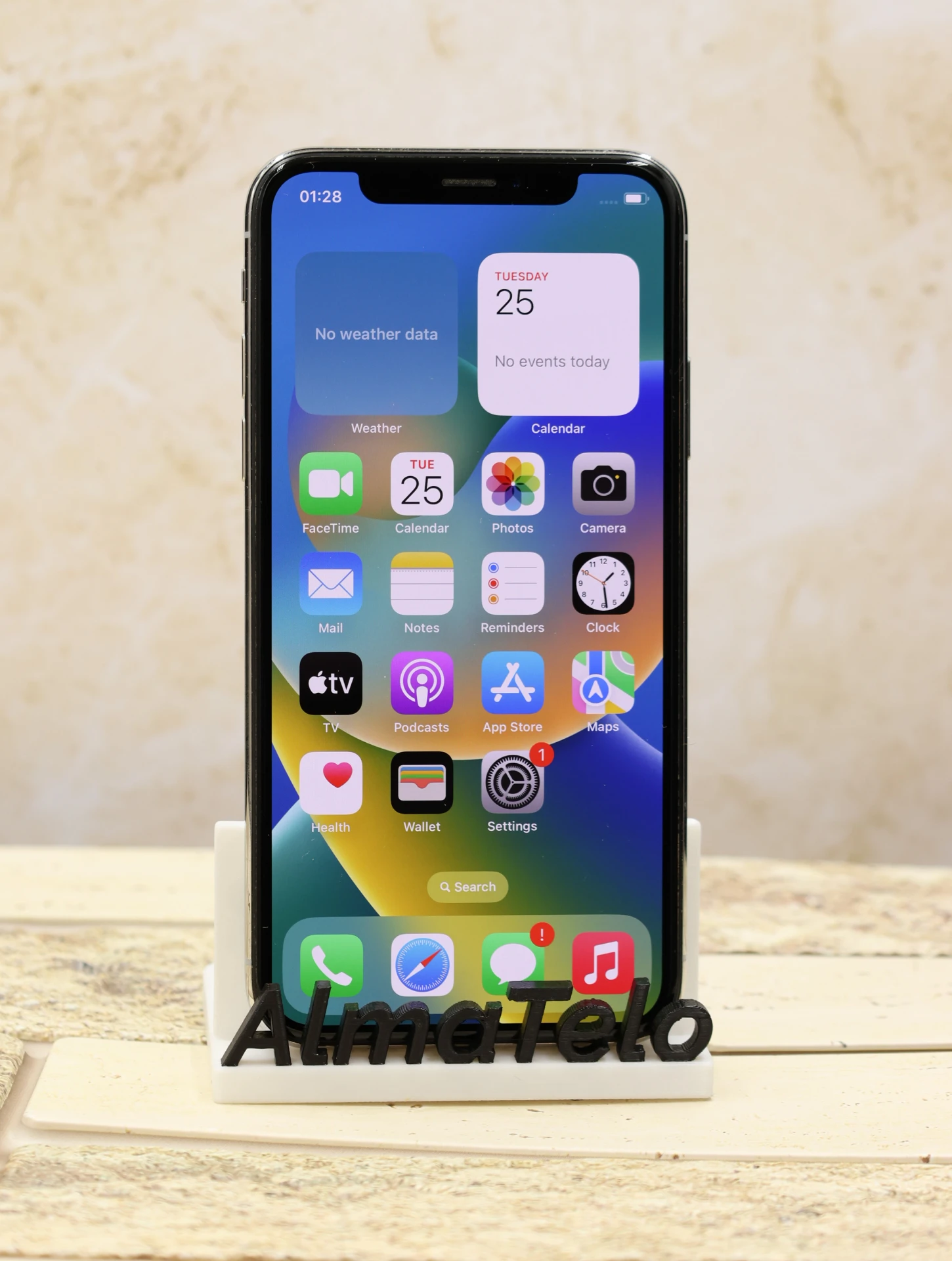 Apple iPhone X 64 GB Silver 93% 