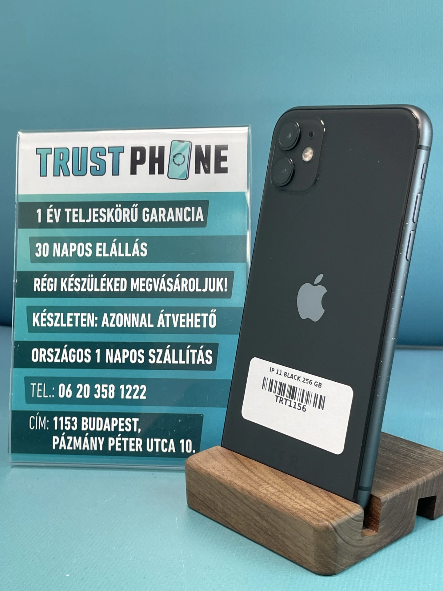 iPhone 11 Black 256 GB - TRT1156 - 100% AKKU