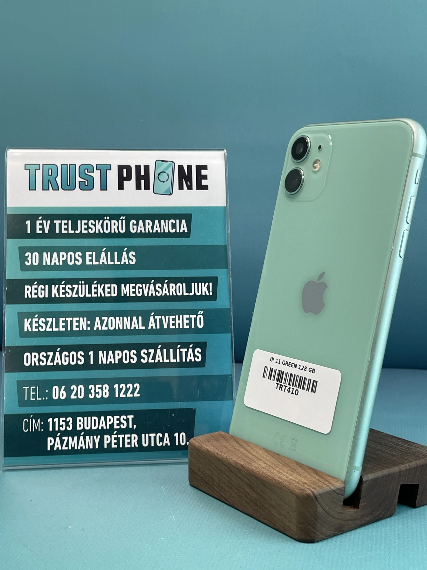 iPhone 11 Green 128 GB - TRT469 - 100% AKKU