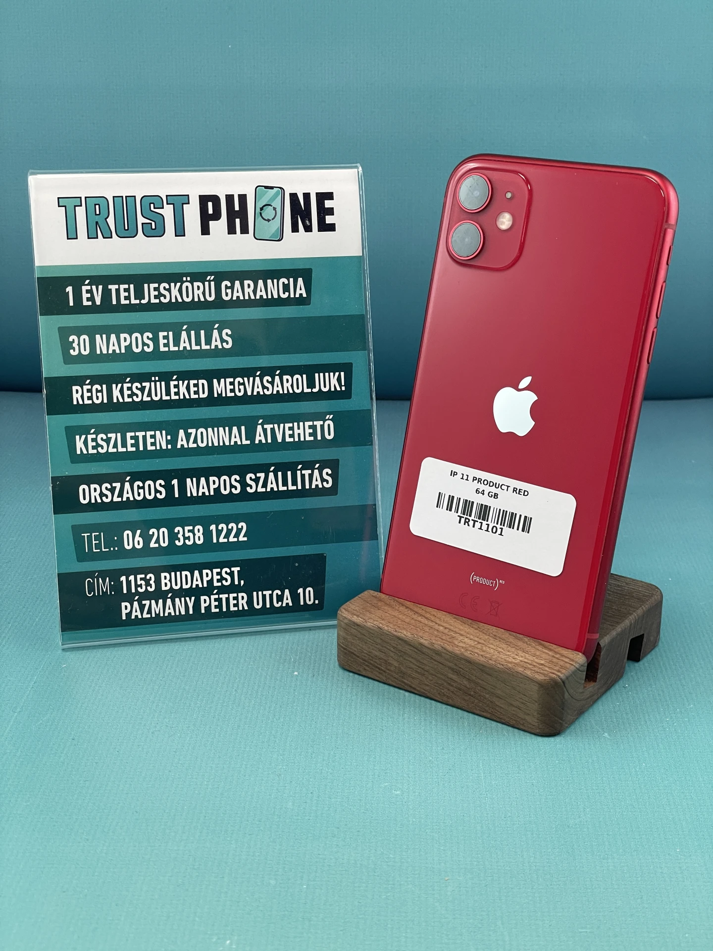 iPhone 11 PRODUCT RED 64 GB - TRT1101 - 100% AKKU